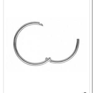 Maria Tash 6.5 mm white gold clicker ring